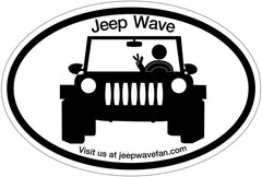 Jeep Wave Fan Bumper Sticker